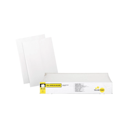 Yellow Point Boîte de papiers pour plateaux 18x28 cm blanc 250 pcs