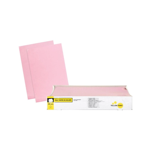 Yellow Point Boîte de papiers pour plateaux 18x28 cm rose 250 pcs