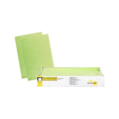 Yellow Point Boîte de papiers pour plateaux 18x28 cm lime 250 pcs